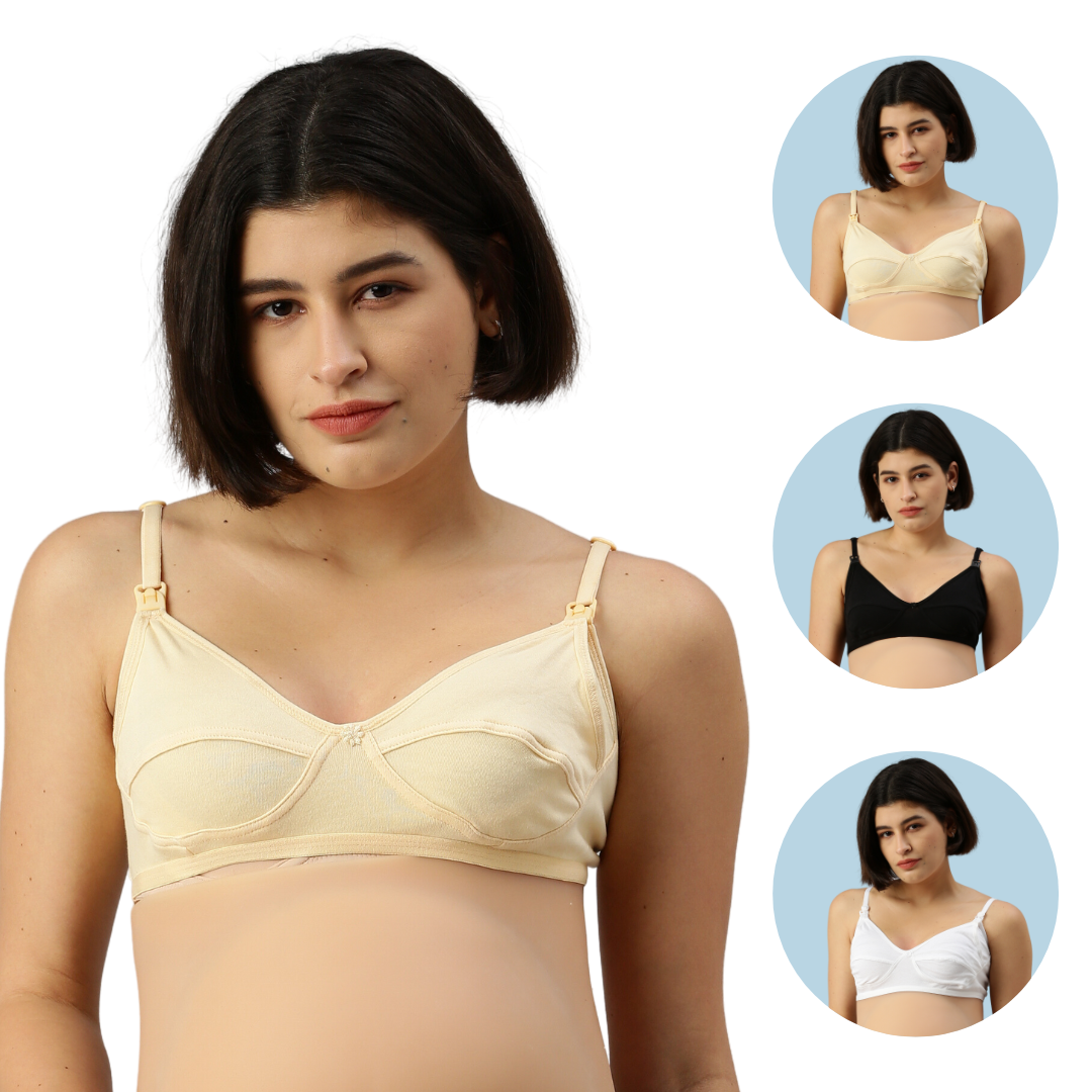 Buy Morph Maternity Pack Of 3 Nursing Bras - Black online