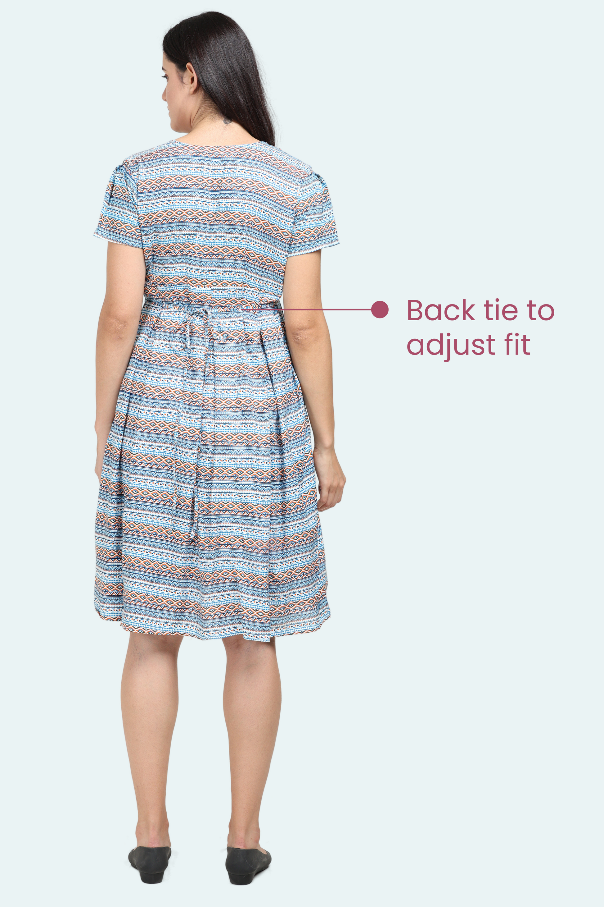Feeding Dress With Back Tie Adjust ment