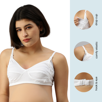 Pack Of 2 Nursing Bras-White