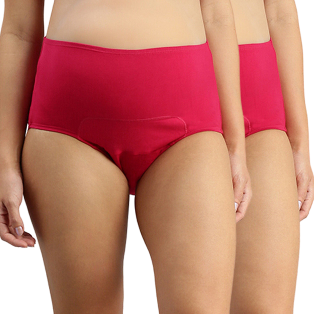 Post Delivery Period Panty Dark Pink Pack Of 2