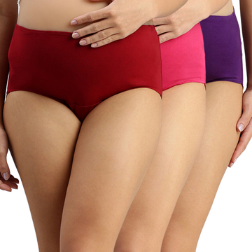 Maternity Panty With Hygiene Patch  - Pack Of 3