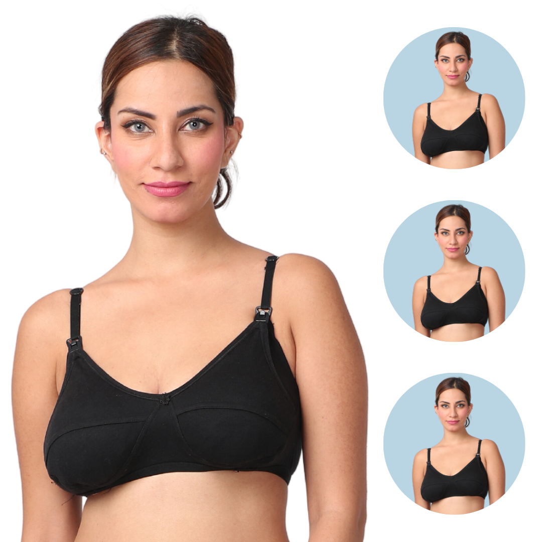 Womens Cotton Bra Pack Women's Proof Bra with Large Boobs and