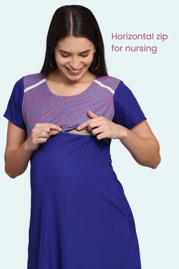 Horizontal Zip Feeding Gowns