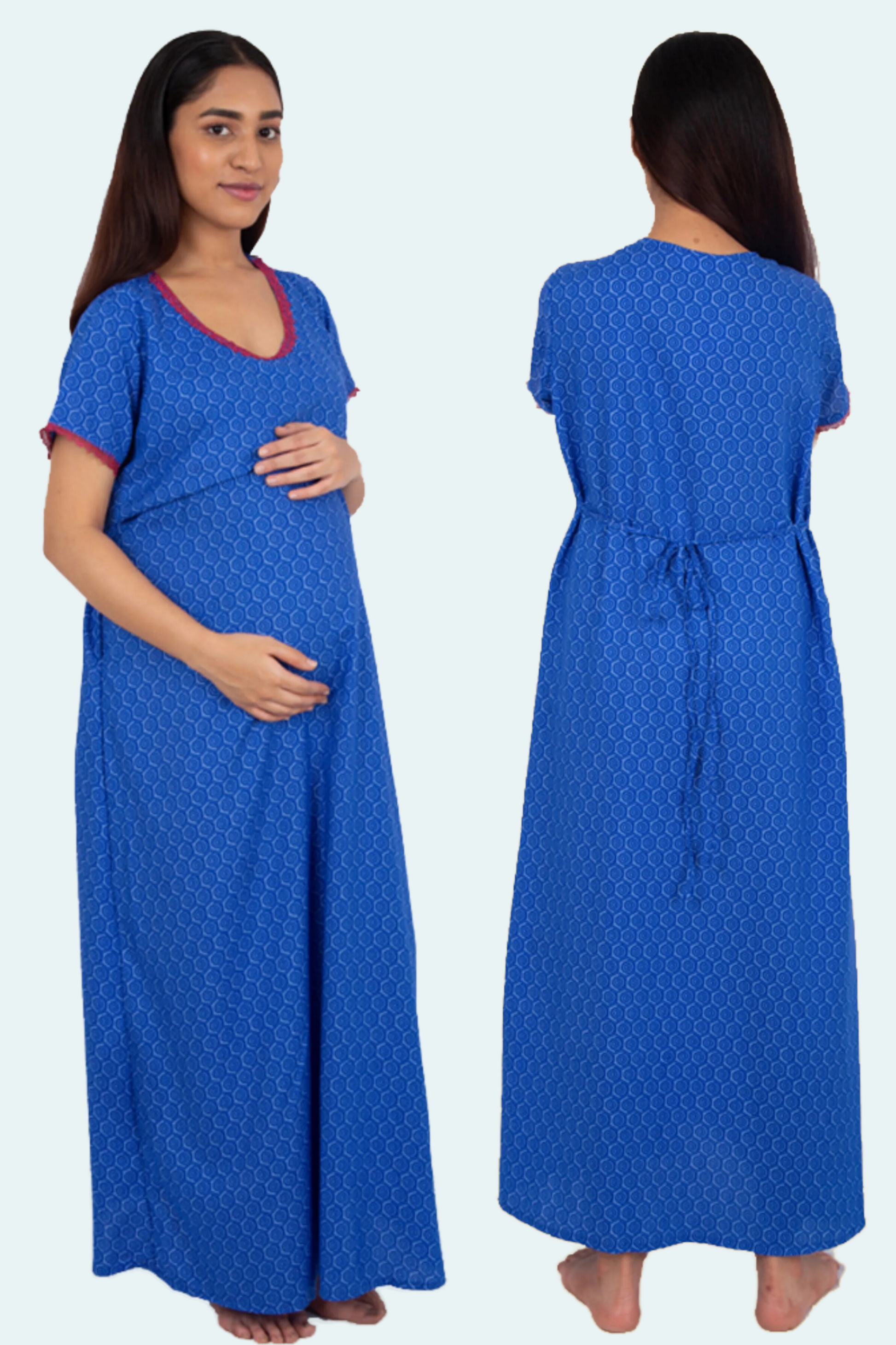 Feeding Gown Front & Back