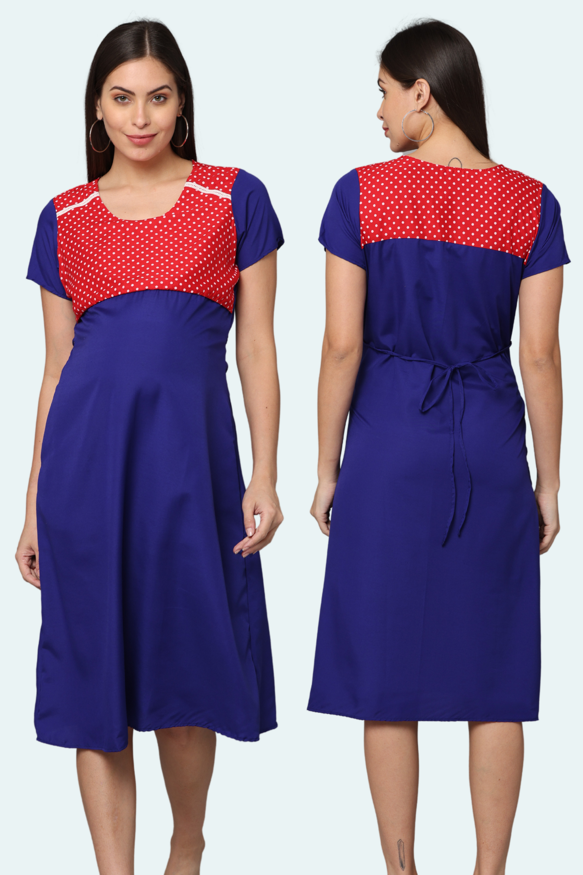 Feeding Gown Front & Back