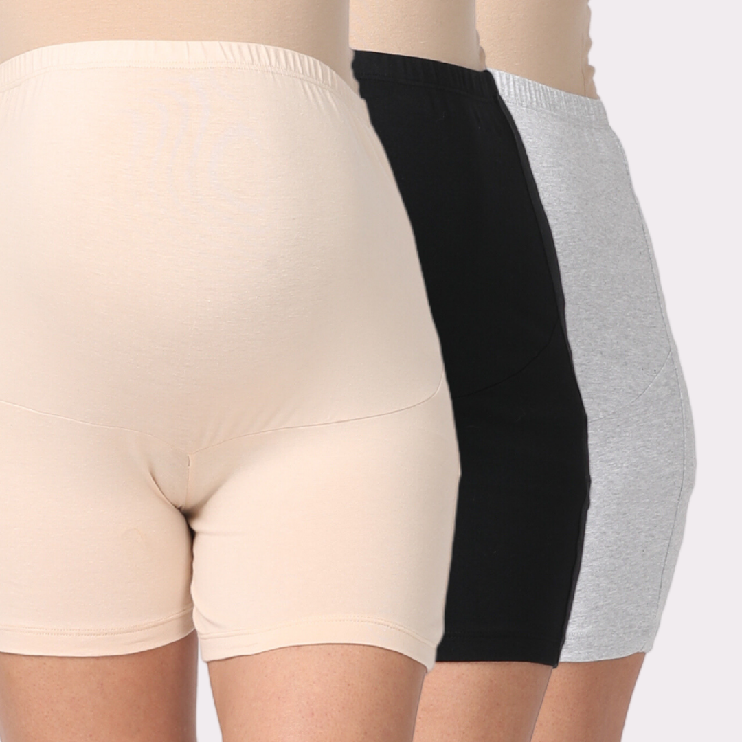 Maternity Anti Chafing Underwear Shorts 3 Pack