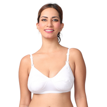 LeakProof Nursing Bra | Drop Cup | Skin Friendly & Non Plastic | Prevents Show Of Milk Stain