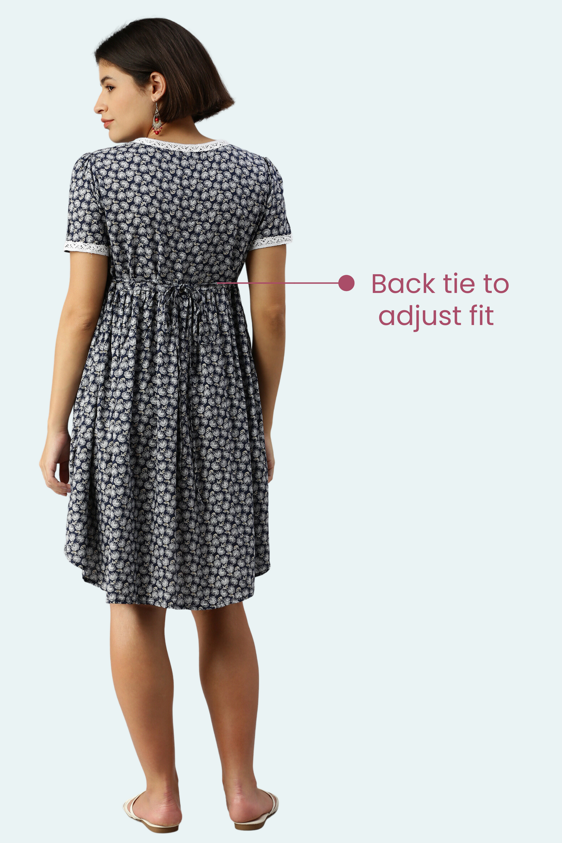 Feeding Dress With Back Tie To Adjust Fit