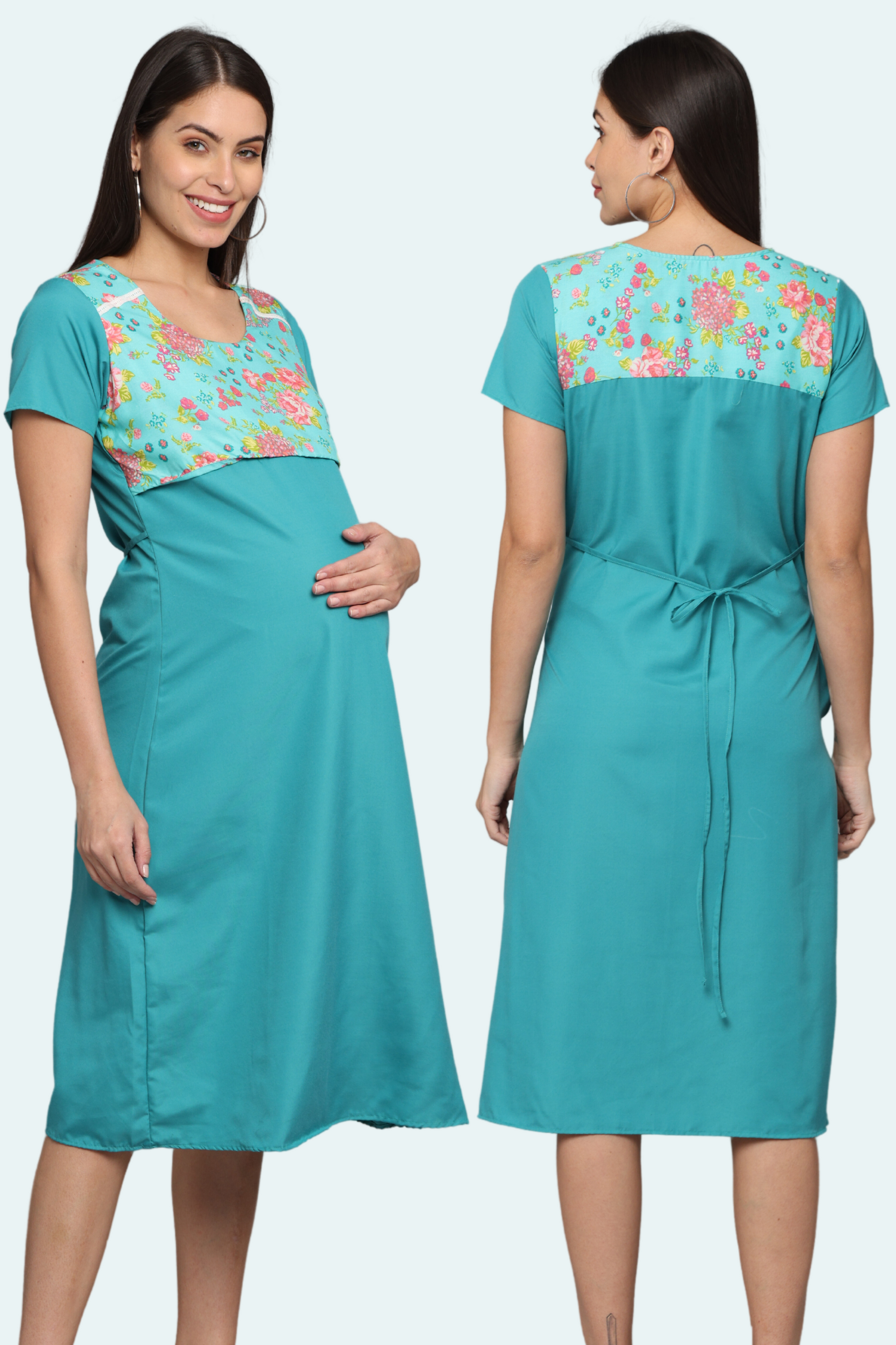 Feeding Gown Front & Back