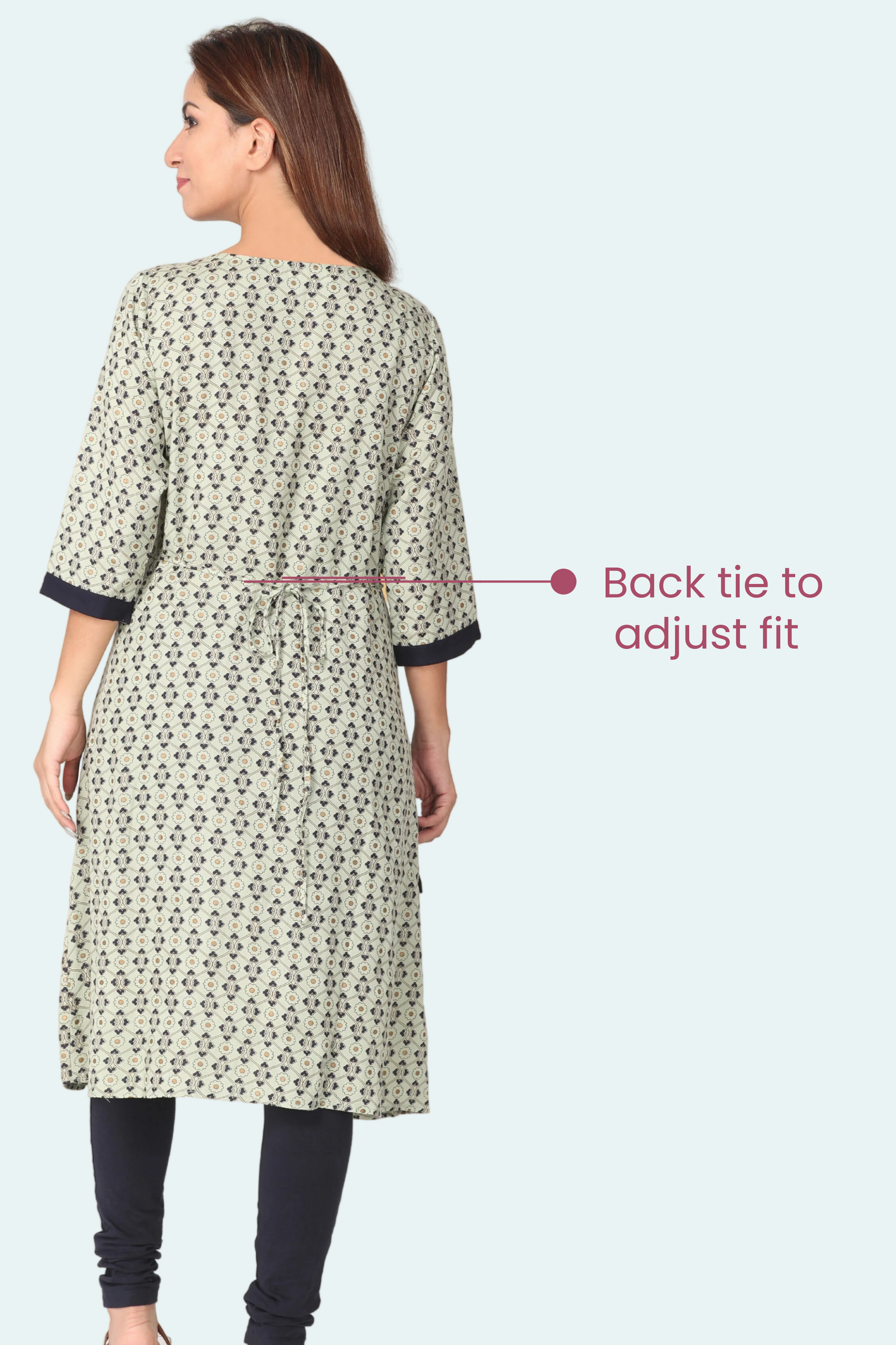 Maternity Kurta Back Tie Adjustable