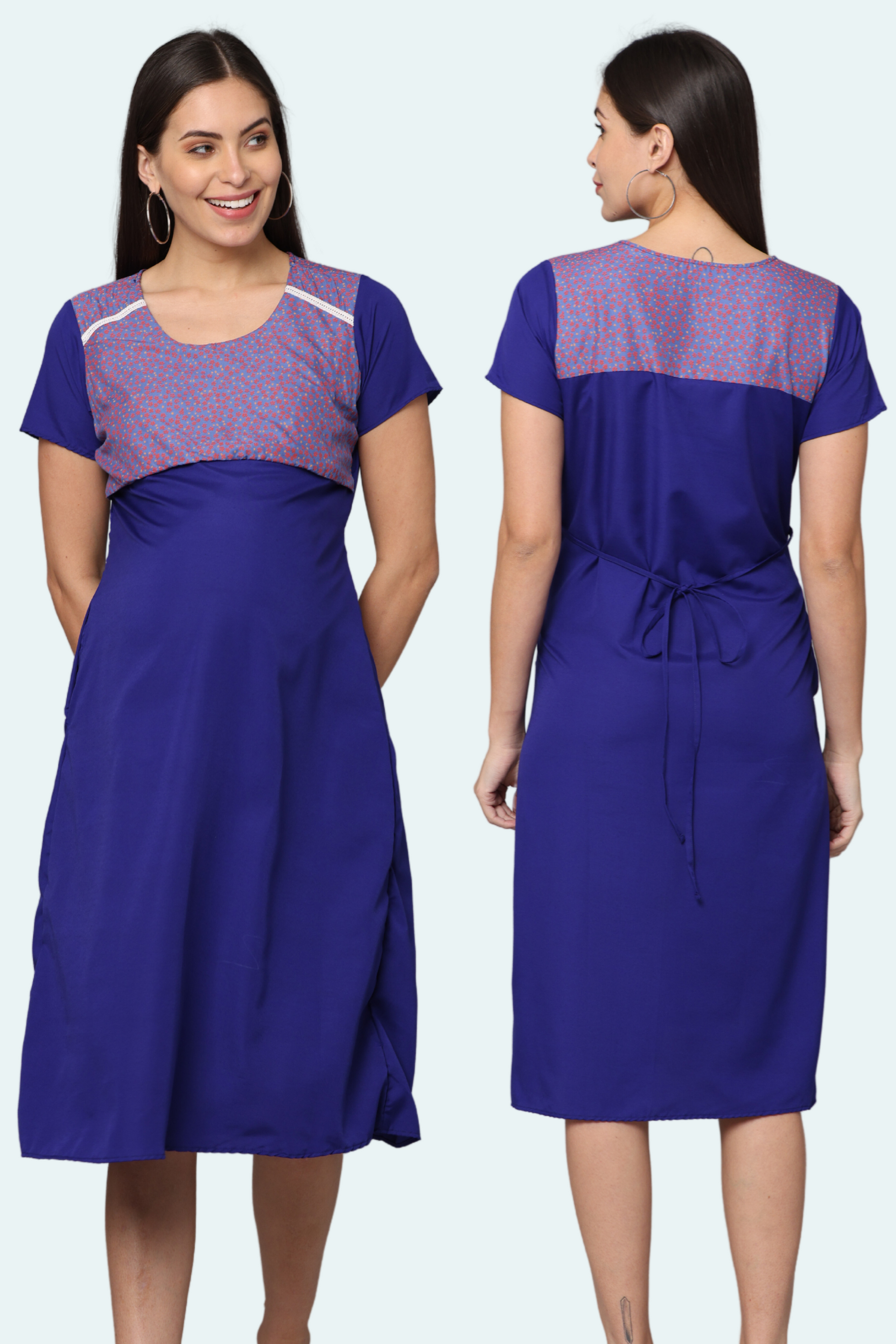 Feeding Gown Front & Back