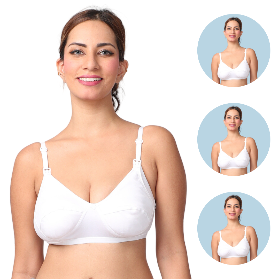 Generic Feeding Maternity Bra Fixed Strap Non Padded Wire Free Regular  Coverage-Peacock at Rs 330, Nursing Bra