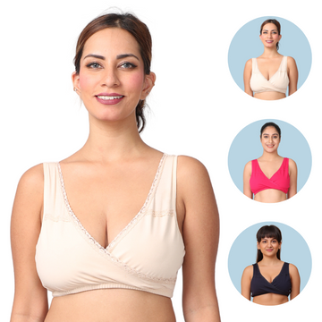 Pack Of 3 LeakProof Sleep Nursing Bras