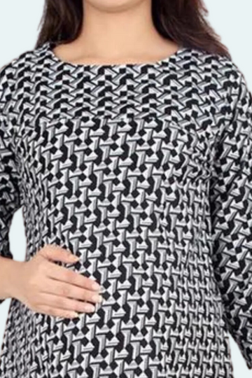 Vertical Zip Feeding Dress