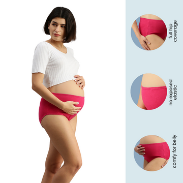 Pregnancy Panty | High Waist | Full Back Coverage | Pack of 3