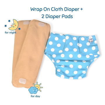 Baby Cloth Diaper Price With Pads Lightblue