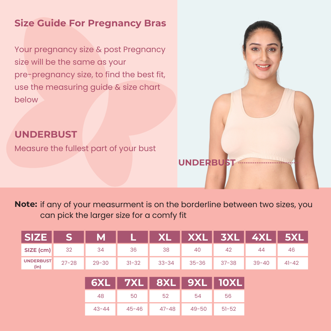 Pregnancy Bra Size Chart