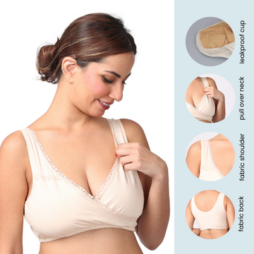 Pack Of 2 LeakProof Sleep Nursing Bras