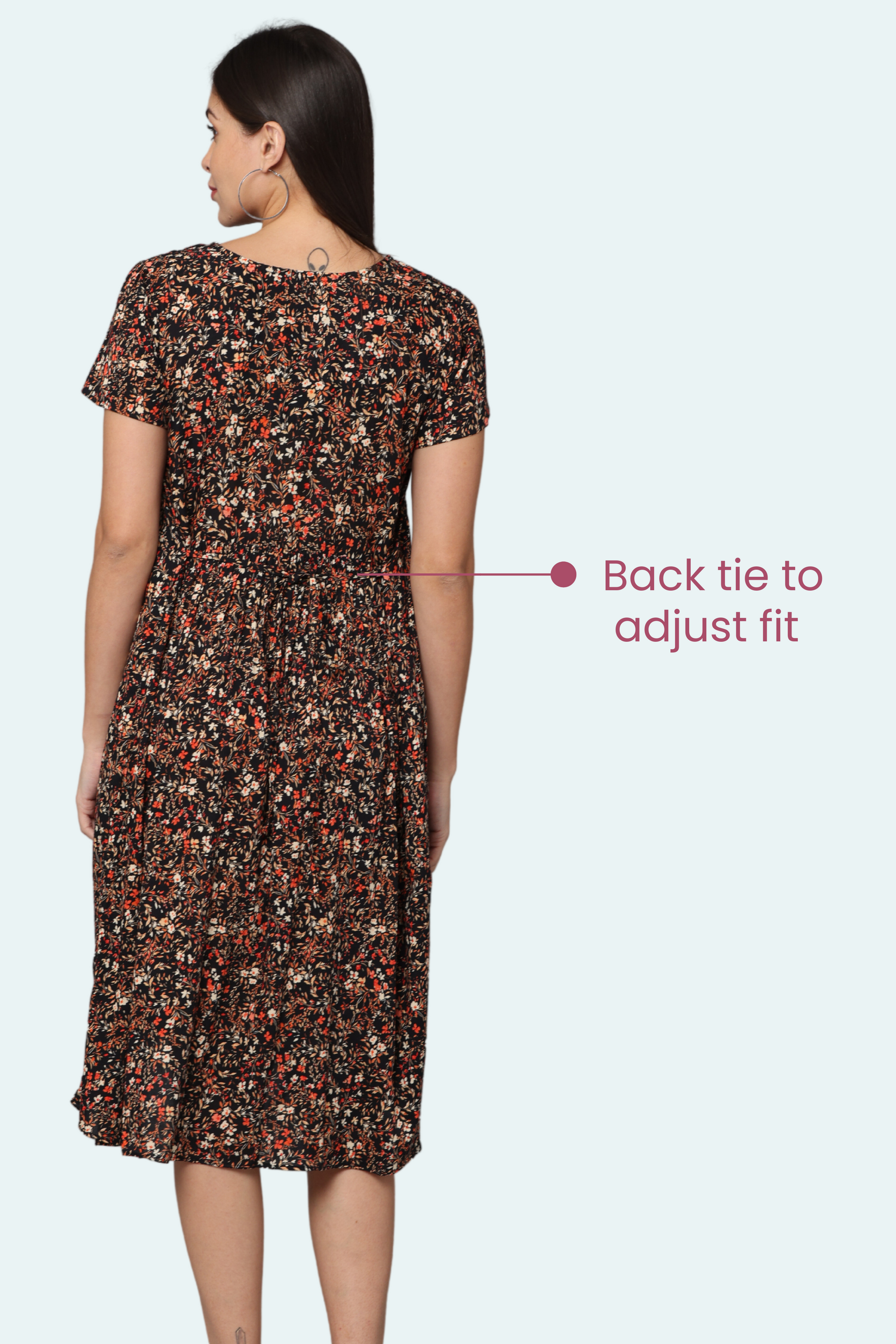 Feeding Dress With Back Tie To Adjust Fit