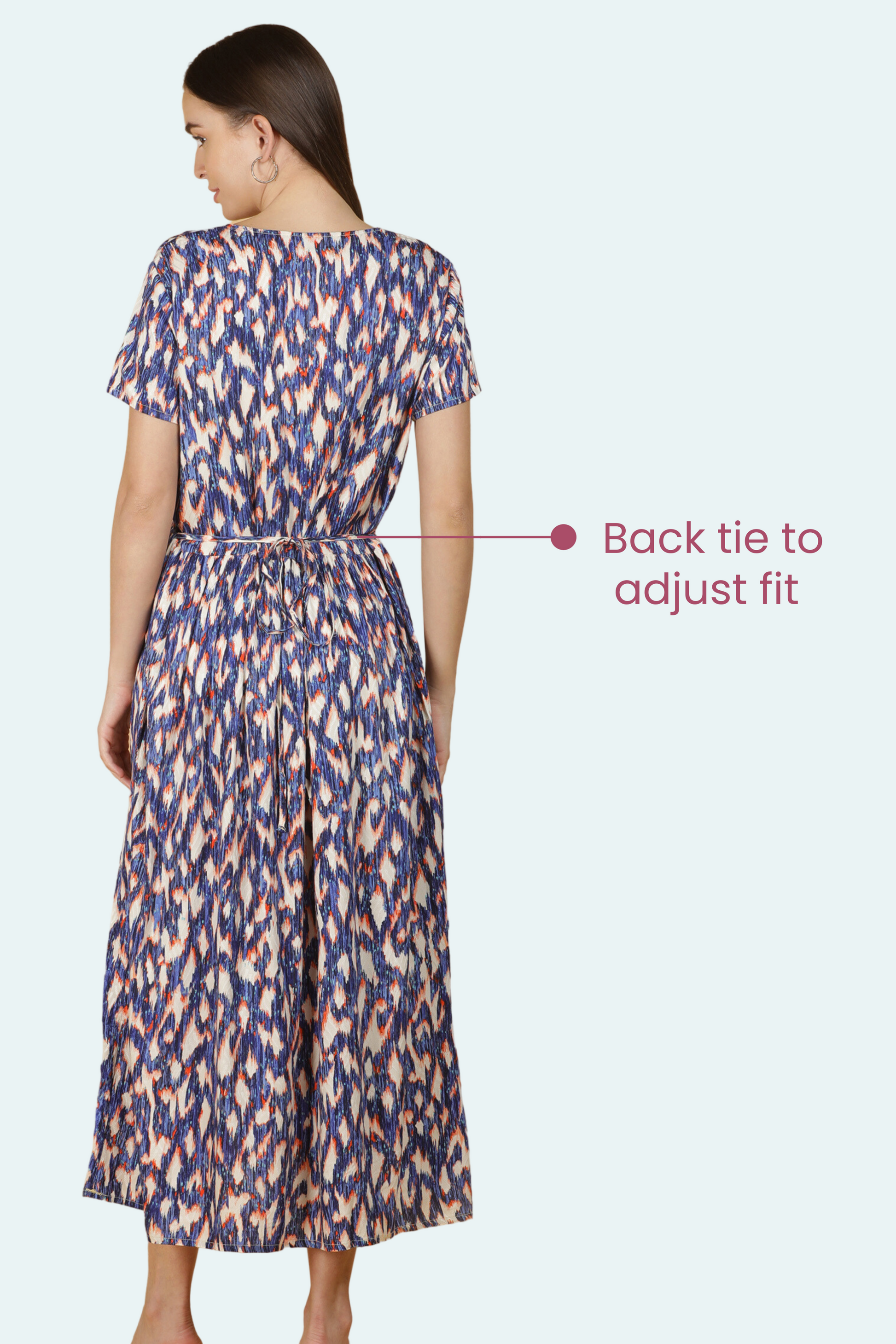 Feeding Dress Back Tie To Adjust Fit