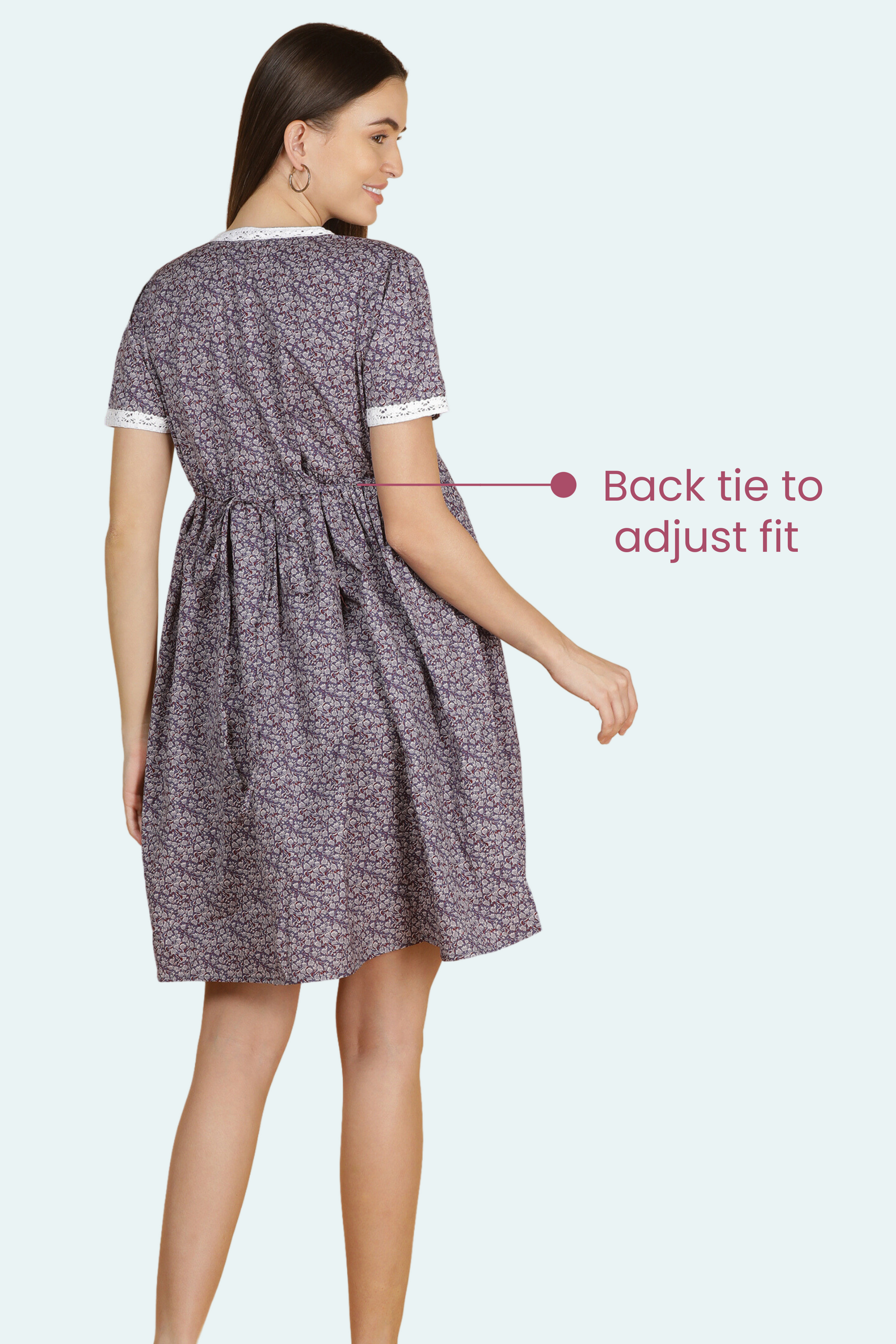 Feeding Dress With Back Tie To Adjust Fit