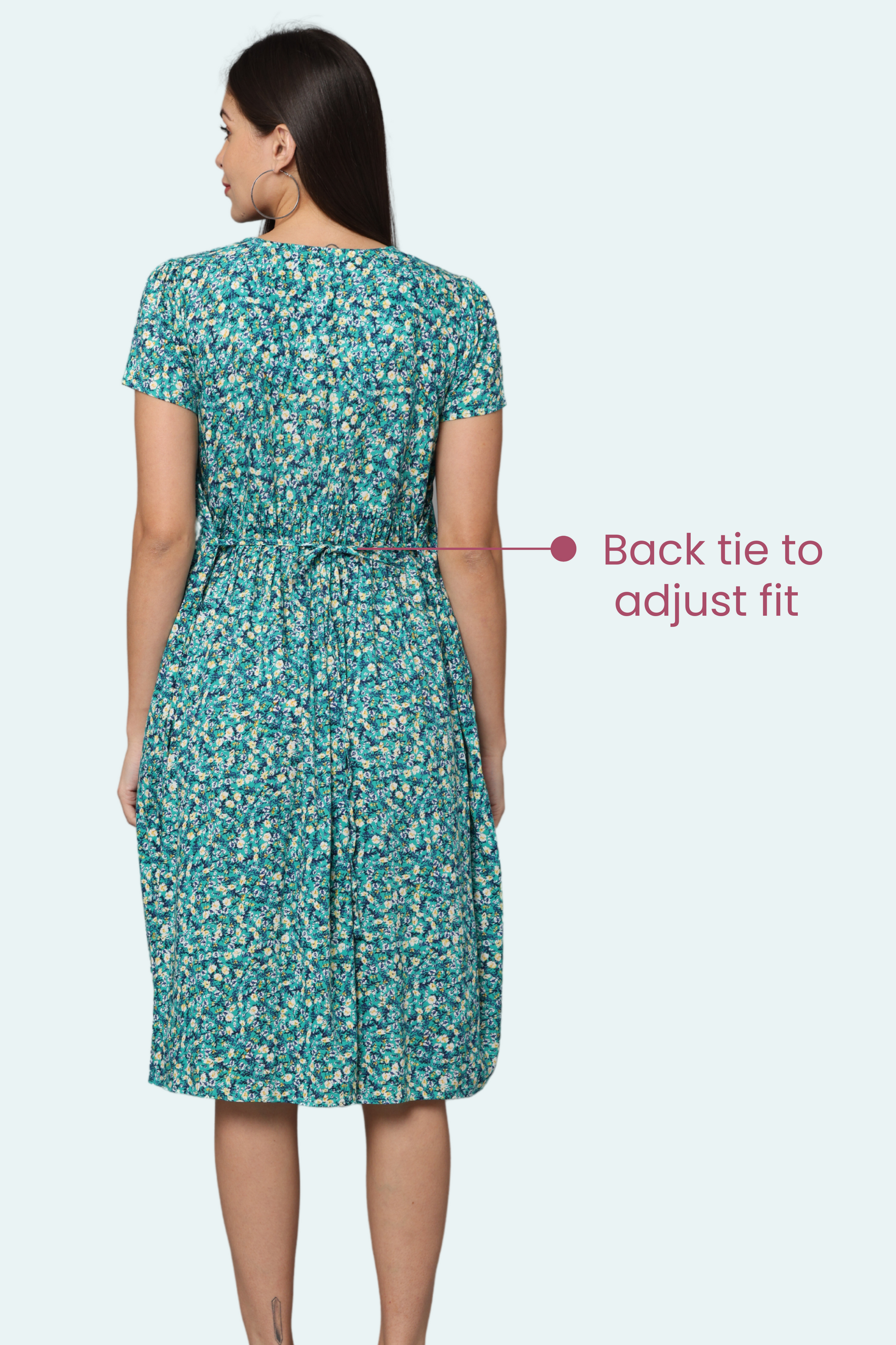 Feeding Dress With Back Tie To Adjust Fit