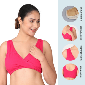 Pack Of 3 LeakProof Sleep Nursing Bras