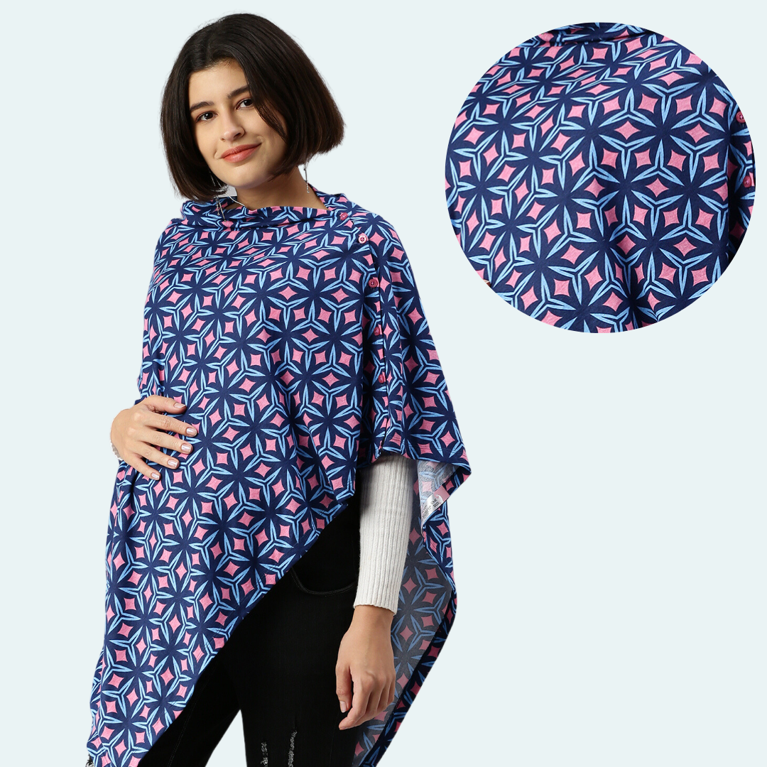 Nursing Cover Navy Blue
