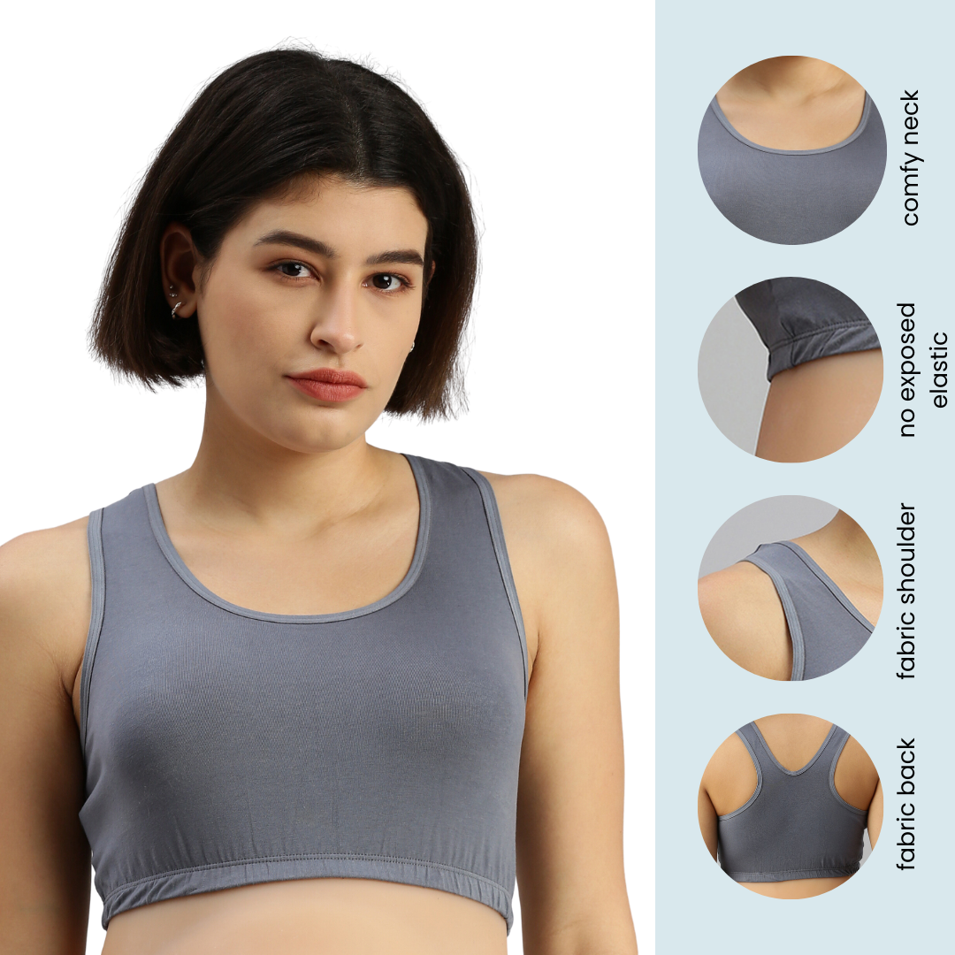 Buy Adira, Sleep Bra With Side Support, Slip On Bras To Wear At Home, Comfortable  Bra, Work From Home Bra Without Hooks