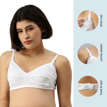 Morph Leak Proof Nursing Bra White Online in India, Buy at Best Price from   - 769886