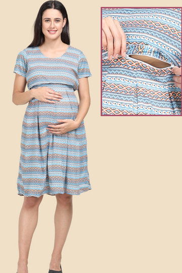 Ladies Printed Maternity Nightgown at Rs 380/piece