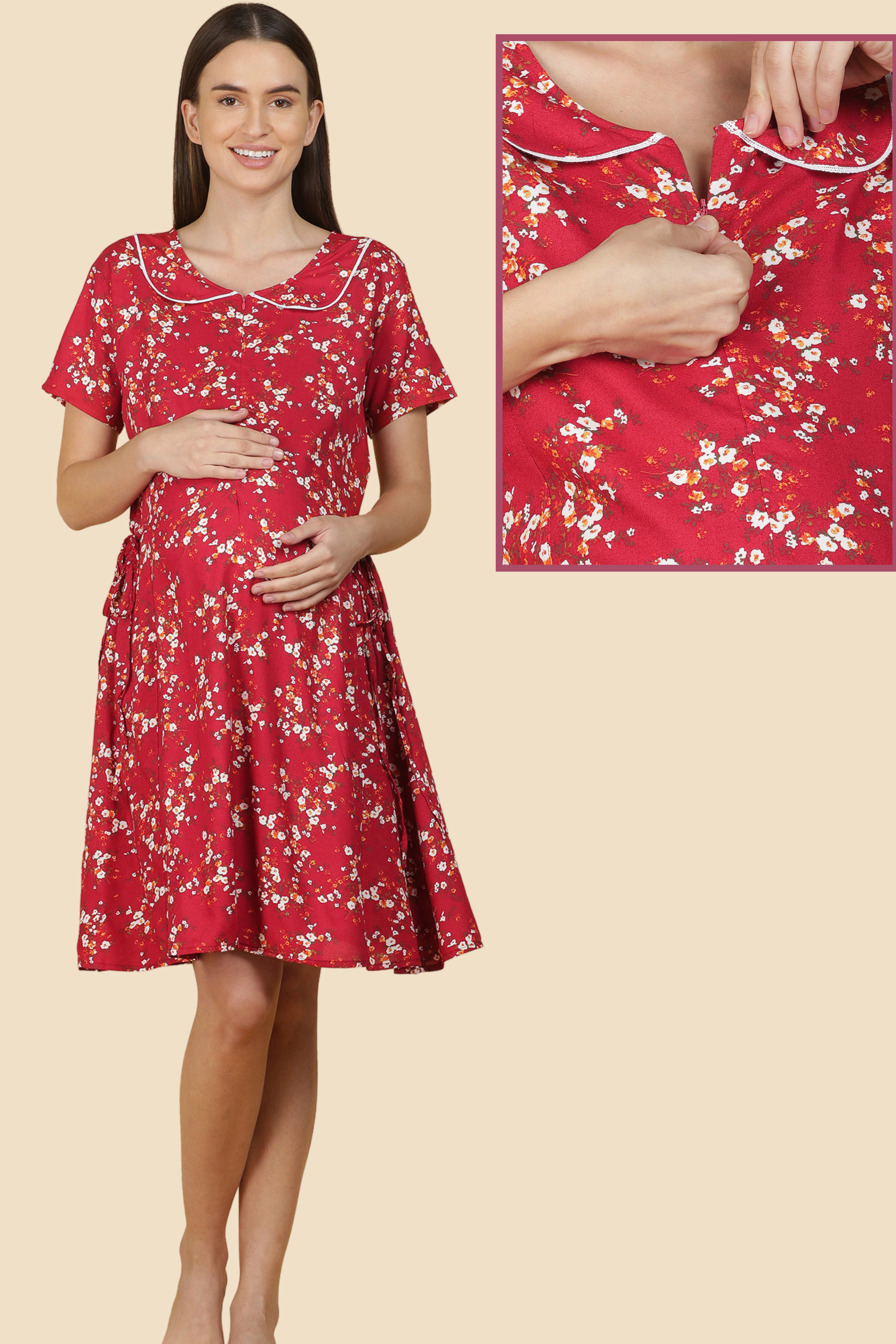 Cotton Feeding Dress, Indian maternity dress, Concealed Zipper, Nursing  Kurtis | eBay
