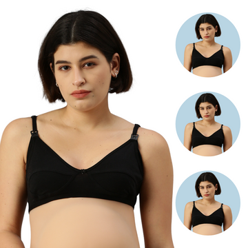 Morph Maternity Pack Of 2 Leak Proof Sleep Nursing Bras Black Online in  India, Buy at Best Price from  - 3546483