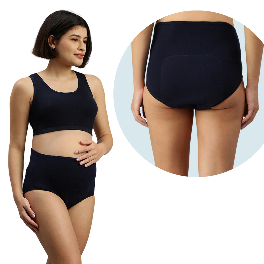 Buy Morph Maternity, Postpartum Underwear For Women, Full Coverage Panty, Hygiene Anti-Bacterial, Anti-Microbial & Moisture Wicking Crotch, Soft  Comfy Cotton, Pack Of 2