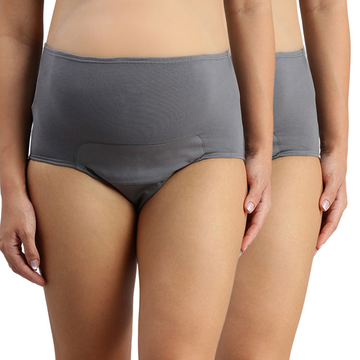 Post Delivery Period Panty Steel Grey Pack Of 2