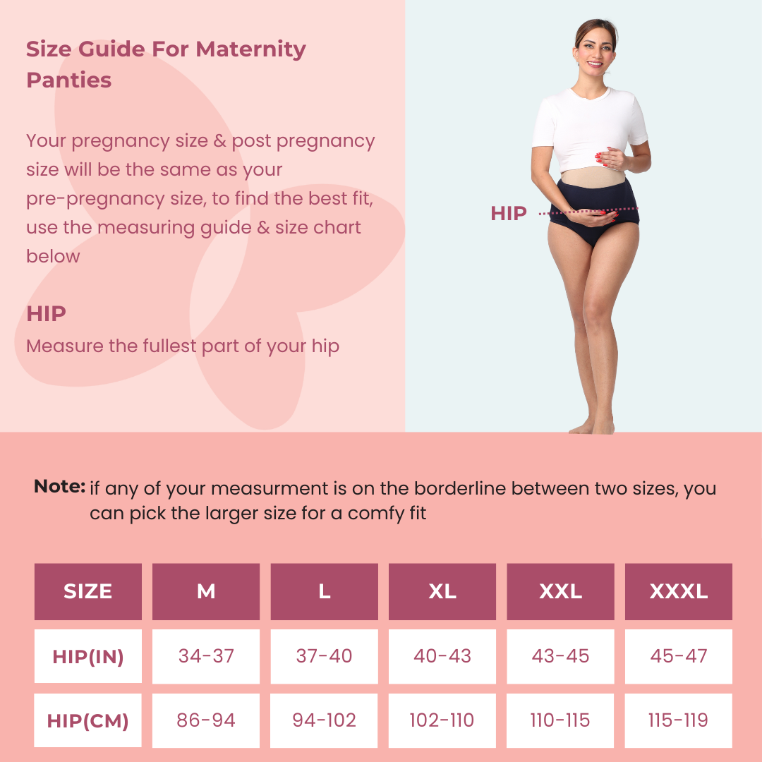 Size Chart Of Incontinence Panty