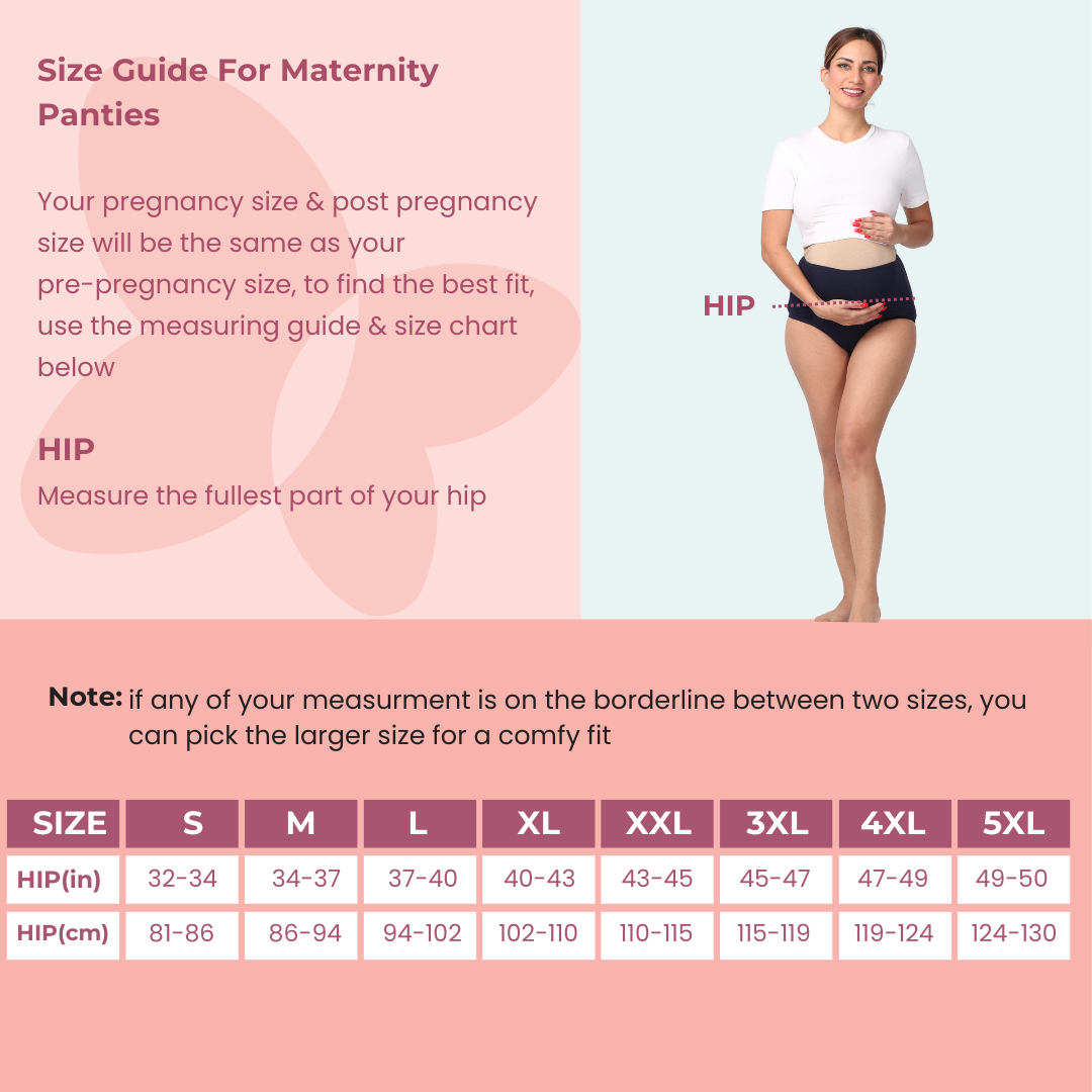 Size Chart Of Maternity Panty