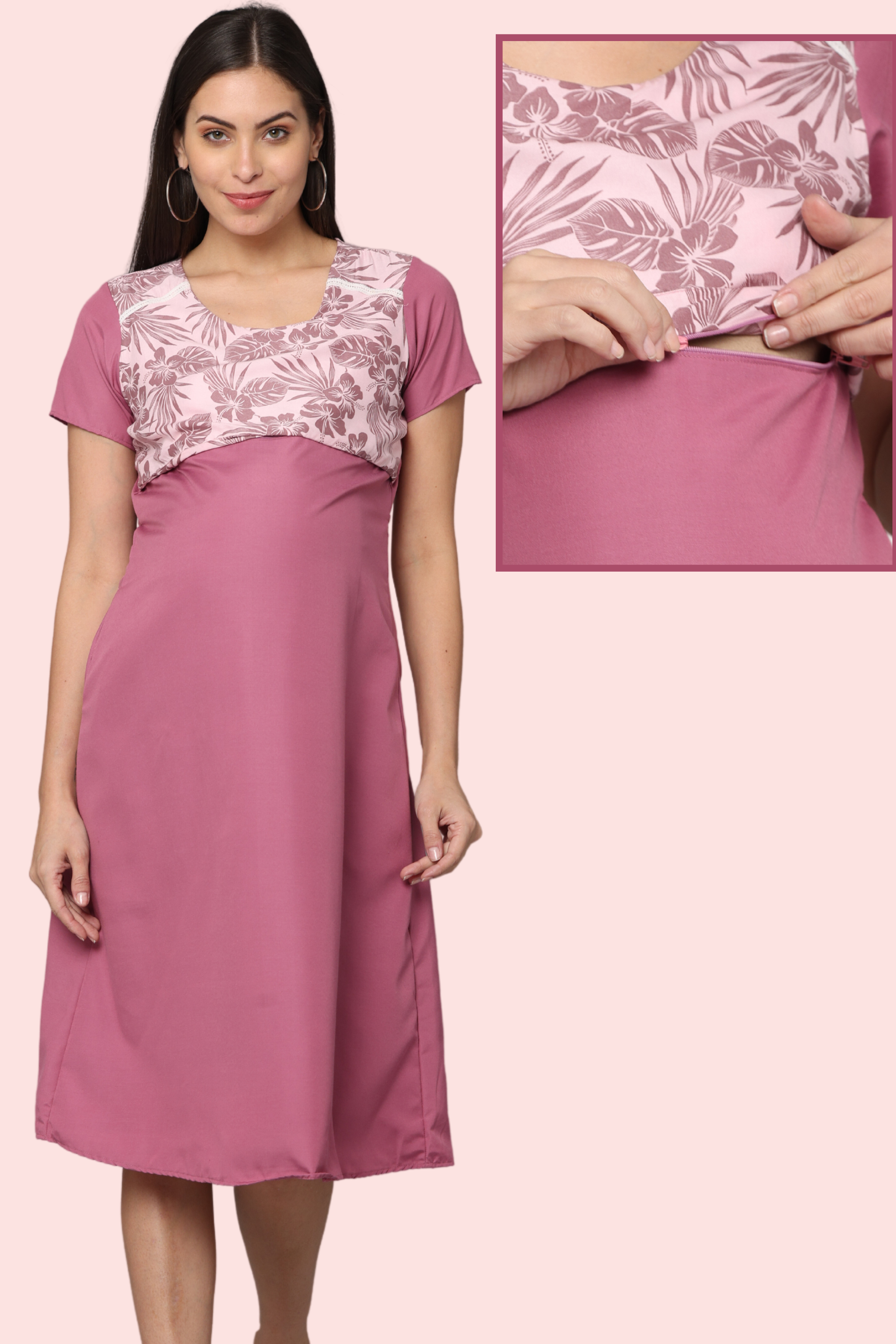 Maternity Kurti Rayon Blue Color Feeding Kurti Pre And Post Pregnancy at Rs  310/piece in Jaipur