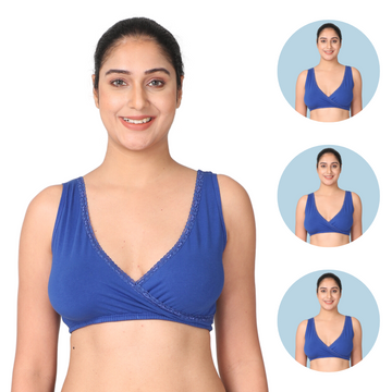 Buy Morph, Leakproof Feeding Bra for Pragnant Women, Leakproof & Skin  Friendly Cups Prevents Leaks, Non Padded & Non Wired, Drop Cup for Easy  Feeding