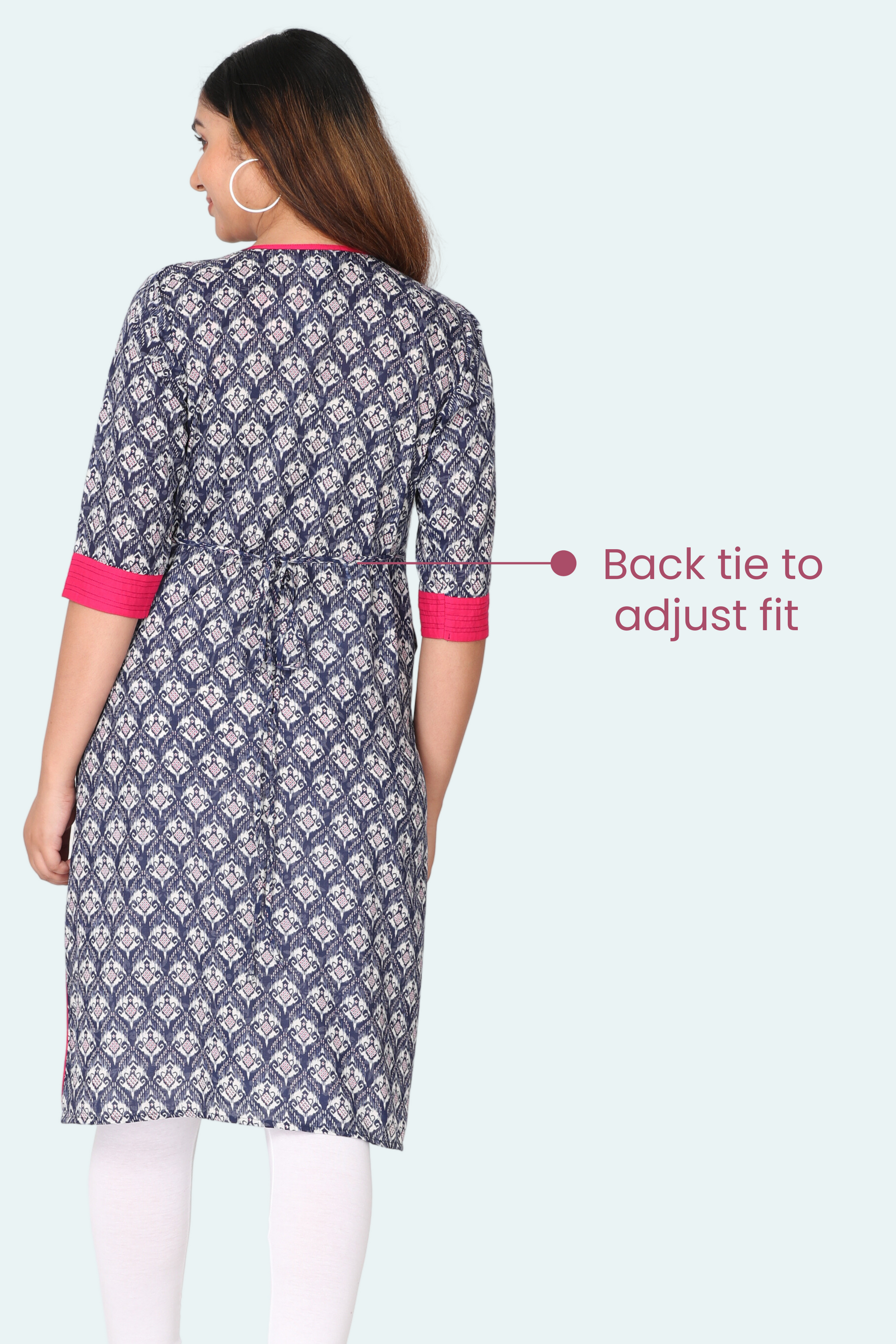 Maternity Kurta Back Tie Adjustable