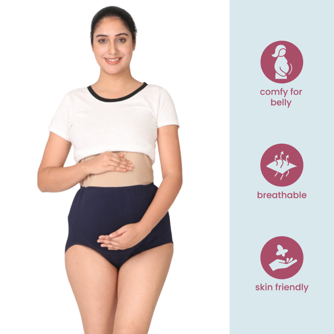 Buy Morph Maternity, Postpartum Underwear, With High Waist For Women, Over The Belly Fit, Full Back Coverage, Pregnancy & Post Delivery, Pack  Of 2