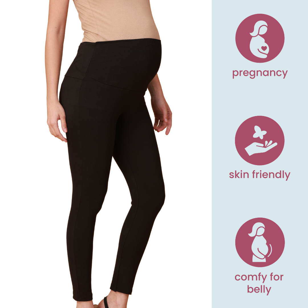 Maternity Belly Support Leggings + Pockets