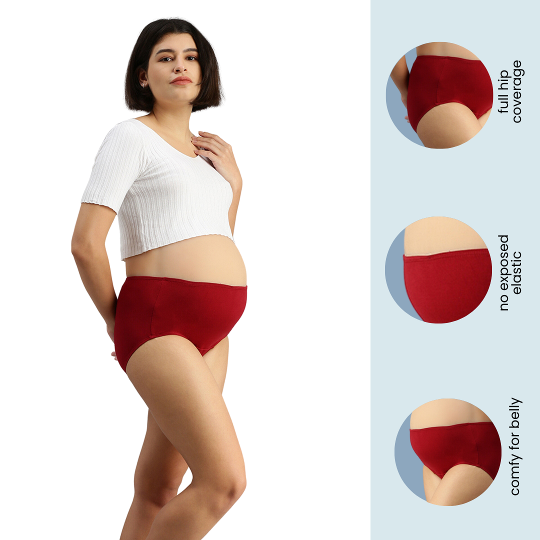Buy Morph Maternity Panty, High Waist Pregnancy Panty for Women, Maternity  Panties Over Bump, Full Coverage, Soft Comfy Cotton