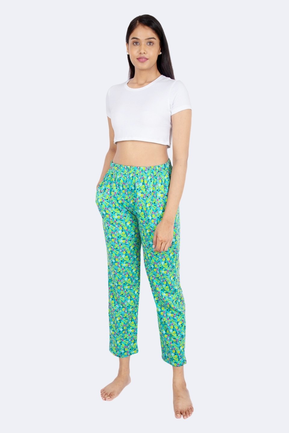 Green Floral Print Pyjama