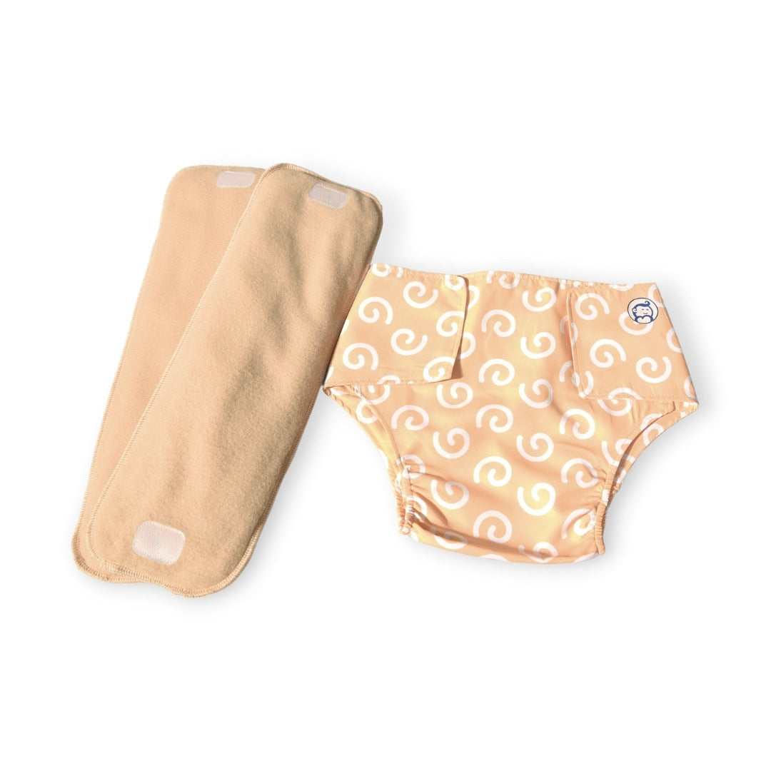 Cotton Reusable Baby Diapers Yellow