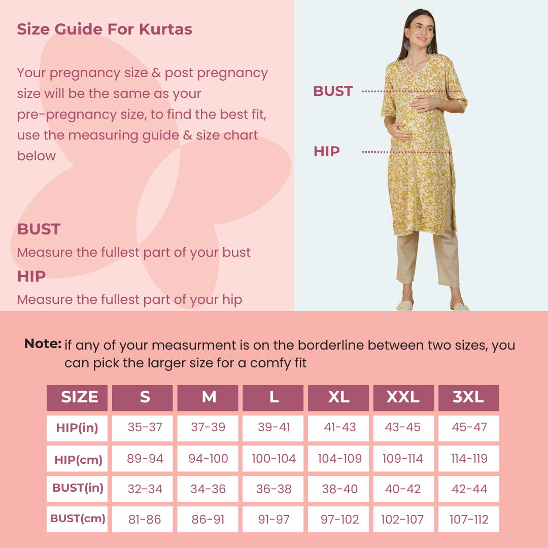 Kurta Sizechart