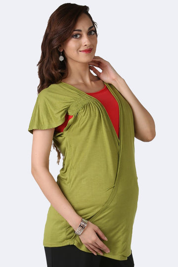 Green Maternity Top