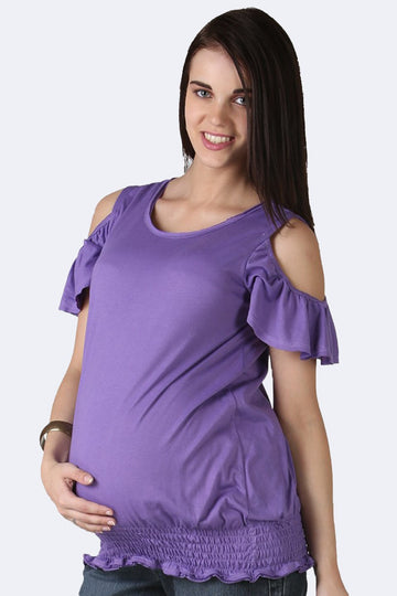 Perfumed Lavender Maternity Top