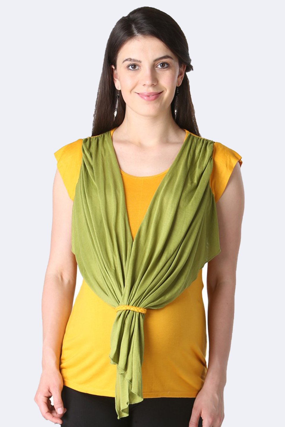 Yellow and Green Scarfy Top