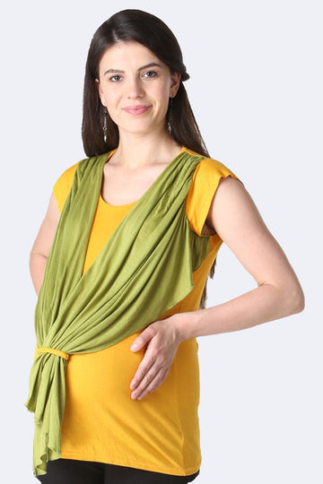 Yellow and Green Scarfy Top